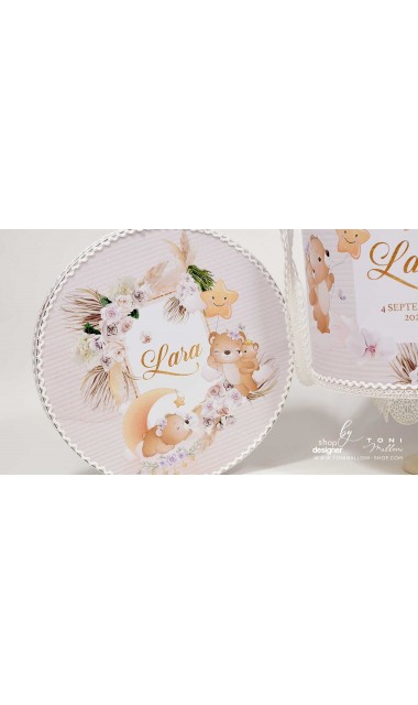 Trusou botez cu iarba pampass ursuleti si stele Pampas Bear 8